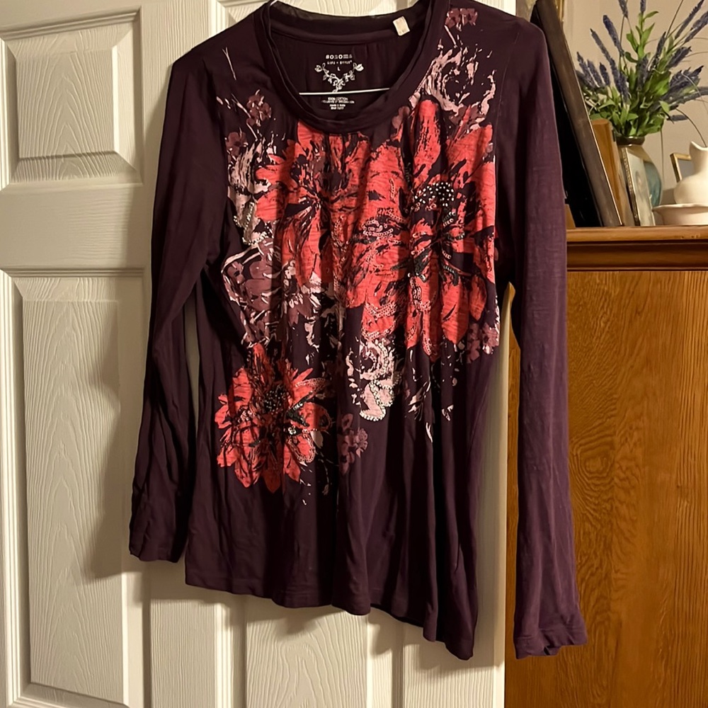 Sonoma long sleeve T size L